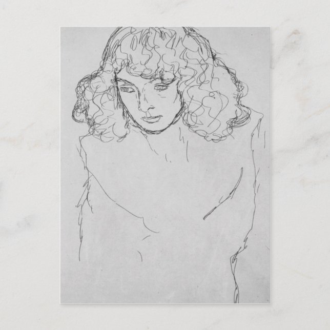 Cartão Postal Meninas de Gustav Klimt (Frente)