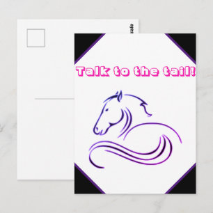 Cartão Postal Meninas Façam Bons Falos com o Cavalo das Caudas