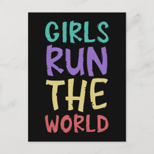 Cartão Postal Meninas Gerem O Mundo Feminista