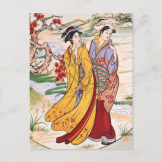 Cartão Postal Meninas japonesas