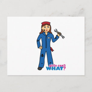 Cartão Postal Meninas não sabem o quê? Design Personalizado do C