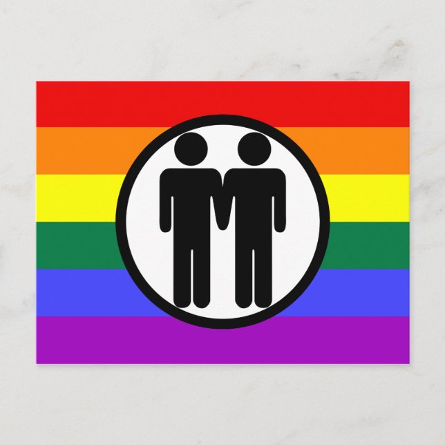 Cartão Postal Menino + Arco-Íris (Frente)