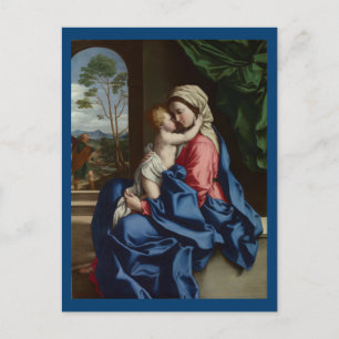 Cartão Postal Menino Cristo Abraçando Sua Mãe