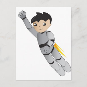 Cartão Postal Menino do robô