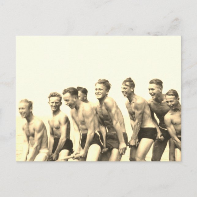 Cartão Postal Meninos em uma Corda (Frente)