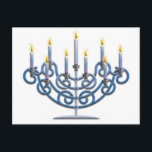 Cartão Postal Menorah<br><div class="desc">Menorah judaica</div>