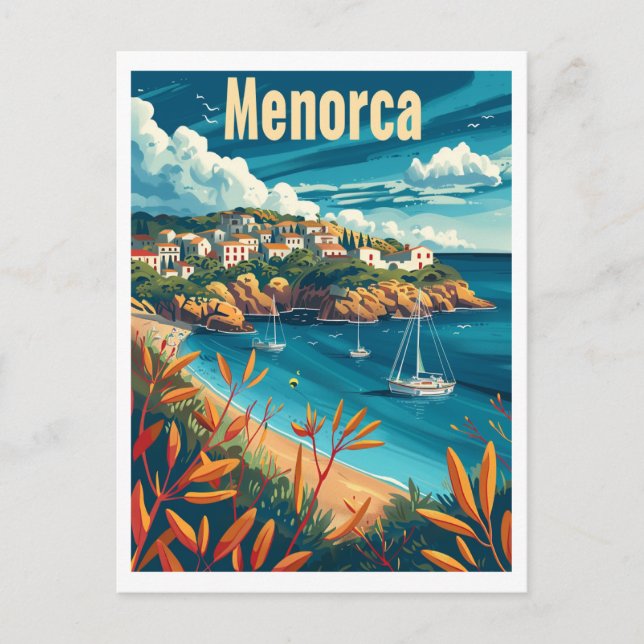 Cartão Postal Menorca Vintage (Frente)