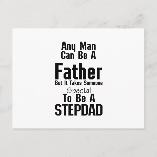 Cartão Postal Mens Stepdad Gift Pais Stepdad Avô (Frente)
