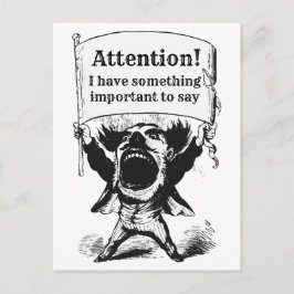 Cartão Postal Mensagem aos funcionários eleitos