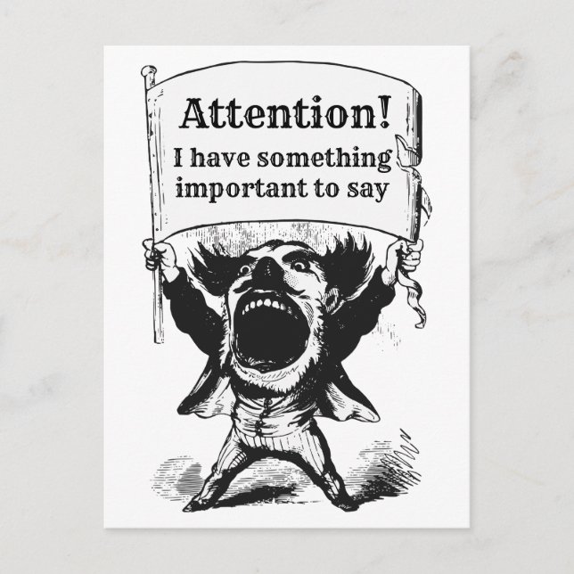 Cartão Postal Mensagem aos funcionários eleitos (Frente)