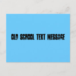 Cartão Postal Mensagem de texto da antiga escola
