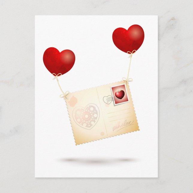 Cartão Postal Mensagem do amor (Frente)