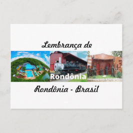 Cartão Postal Mensagem postal de Rondônia Brasil