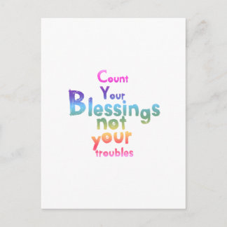 Cartão Postal Mensagens inspiradoras para dias mais brilhantes