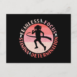 Cartão Postal Mentalidade de Meninas Corredoras - Corredora Dest