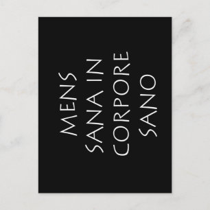 Cartão Postal Mente sã em corpo são