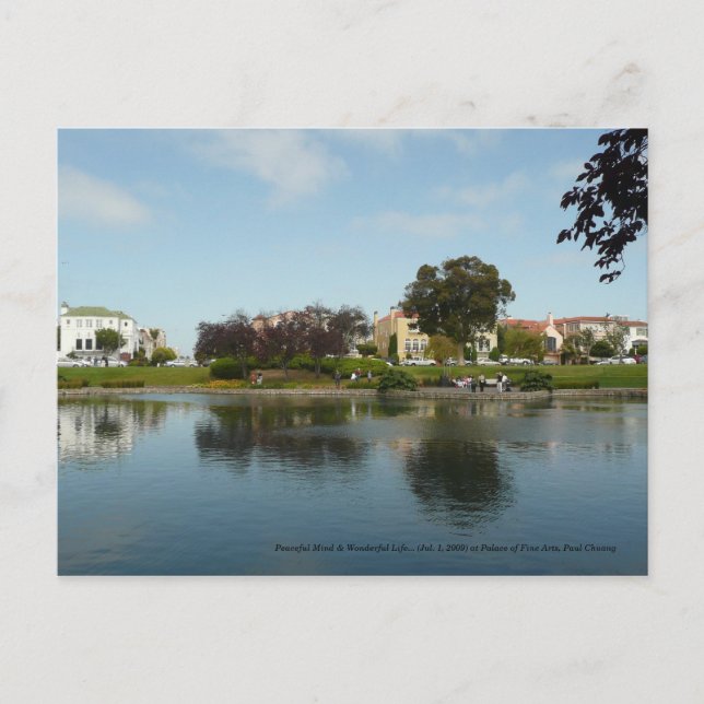 Cartão Postal Mente Tranquila & Vida Maravilhosa... (Frente)