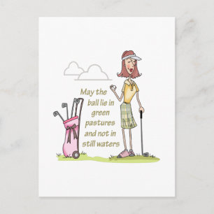 CARTÃO POSTAL MENTIRA EM PASTURAS VERDES