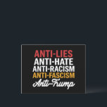 Cartão Postal Mentiras Anti-Trump Ódio e Fascismo resistem anti-<br><div class="desc">Mentiras Anti-Trump Ódio e Fascismo Resistem Anti-Trump 86 45</div>