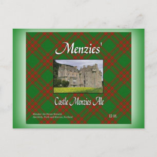 Cartão Postal Menzies Castle Menzies Ale