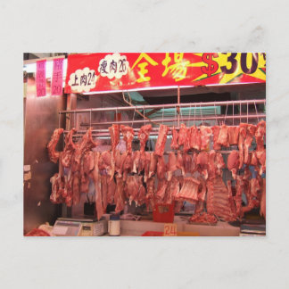 Cartão Postal Mercado de carne de Hong Kong