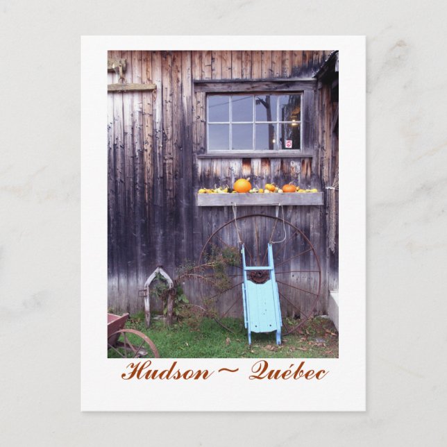 Cartão Postal Mercado de Finnegan, Hudson ~ Quebec (Frente)