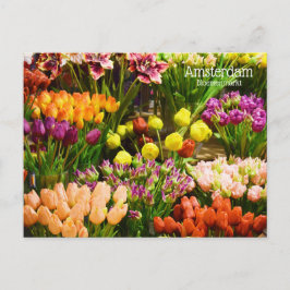Cartão Postal Mercado de Flores de Amsterdã