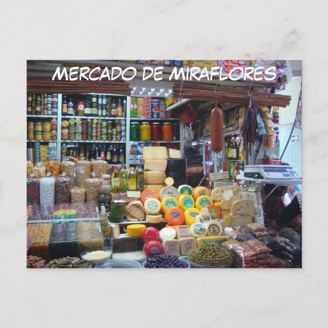 Cartão Postal Mercado de Miraflores (Frente)