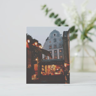 Cartão Postal Mercado de Natal em Estocolmo