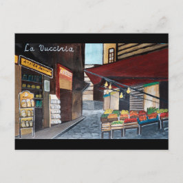 Cartão Postal Mercado de Palermo Vucciria Viagem da Itália