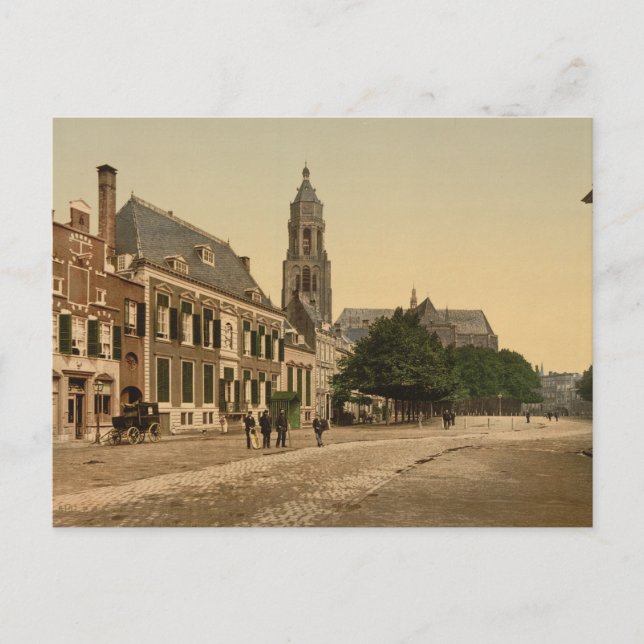 Cartão Postal Mercado do Excelente, Arnhem, Países Baixos (Frente)