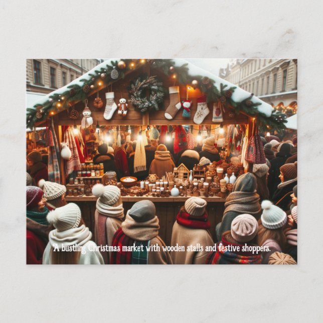 Cartão Postal Mercado Festivo Mágico (Frente)