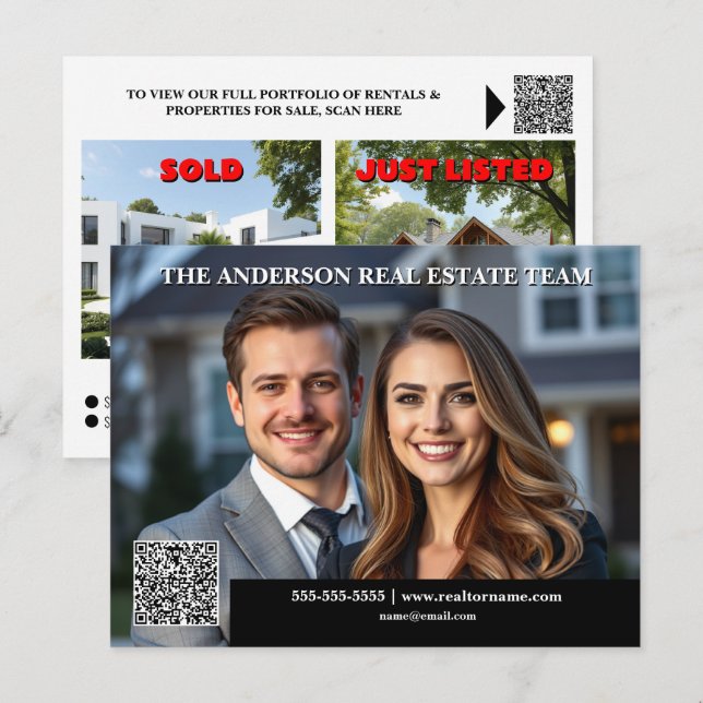 Cartão Postal Mercado imobiliário líder de mercado que gera atua (Frente/Verso)