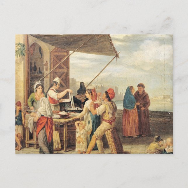 Cartão Postal Mercado italiano (Frente)