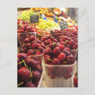 Cartão Postal Mercado La Boacuy, Barcelona, Espanha