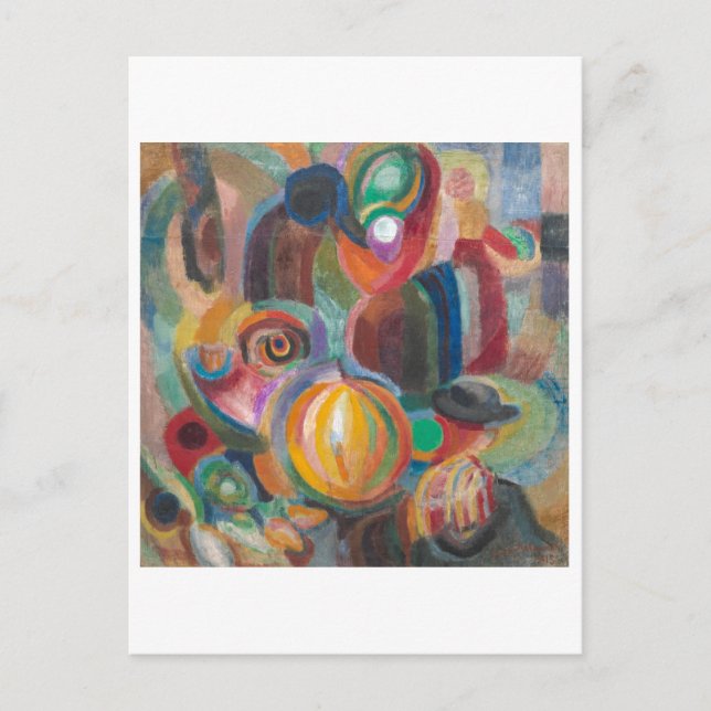 Cartão Postal Mercado Português | Sonia Delaunay-Terk | (Frente)