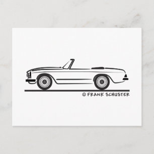Cartão Postal Mercedes SL Pagode Pagoda Kabrio