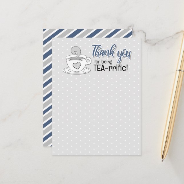 Cartão Postal Merch para um Compro de café de chá (Frente/Verso In Situ)