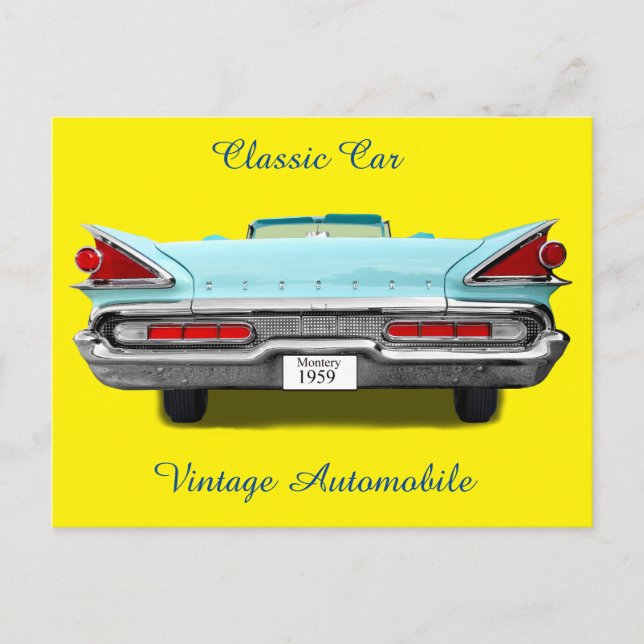 Cartão Postal Mercury Monterey 1959 (Frente)