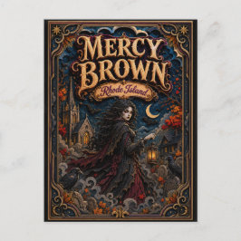 Cartão Postal Mercy Brown, Vampira Lendas Popcut Rhode Island