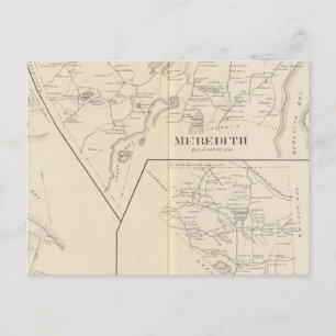 Cartão Postal Meredith, aldeia Meredith