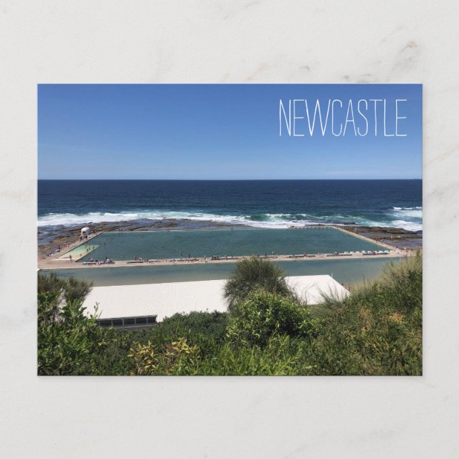 Cartão Postal merewether ocean (Frente)