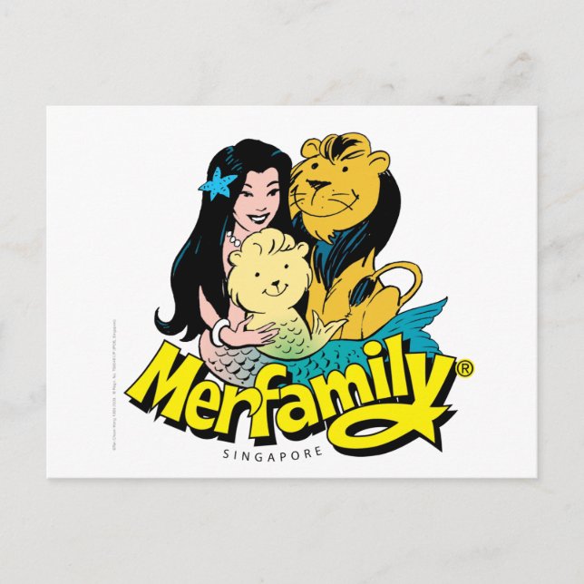 Cartão Postal Merfamily® Básico (Frente)