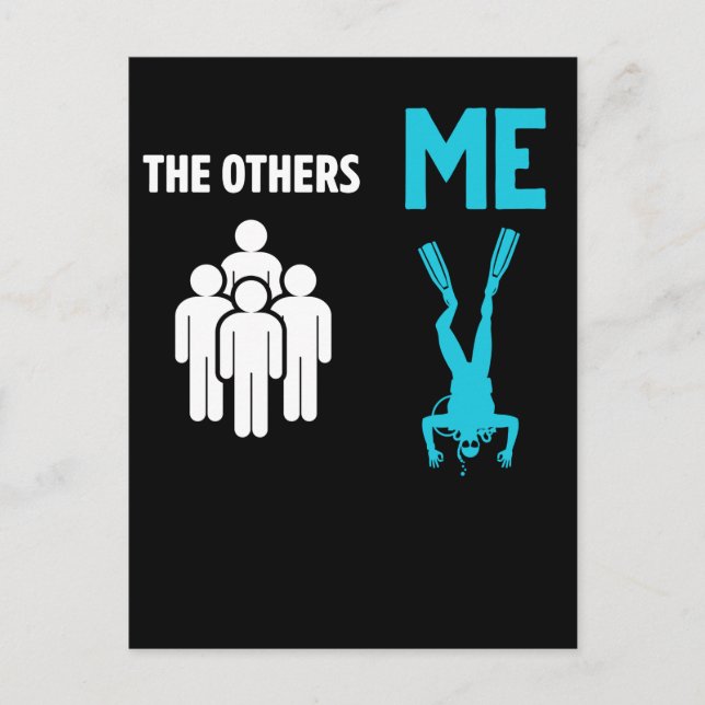 Cartão Postal Mergulho Diversão (Frente)