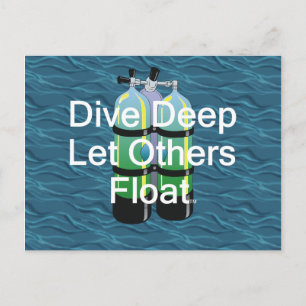 Cartão Postal Mergulho Scuba SUPERIOR