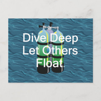 Cartão Postal Mergulho Scuba SUPERIOR