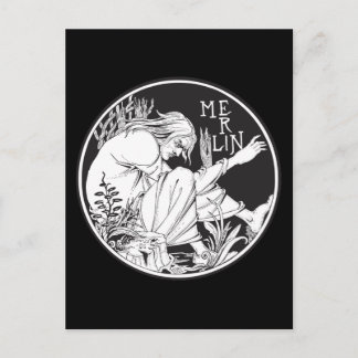 Cartão Postal Merlin Aubrey Beardsley