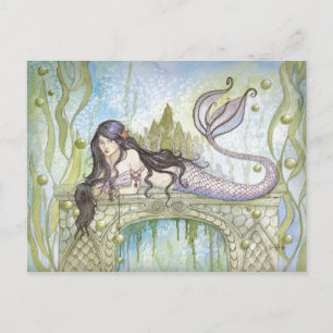 CARTÃO POSTAL MERMAID PRETO