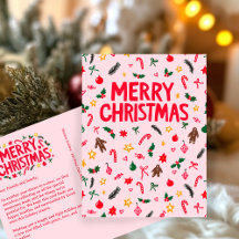 MERRY CHRISTMAS Cute Doodle Whimsical CUSTOM