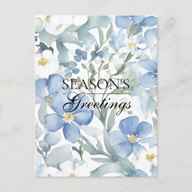 Cartão Postal Merry Christmas Happy New Year Holiday Season (Frente)